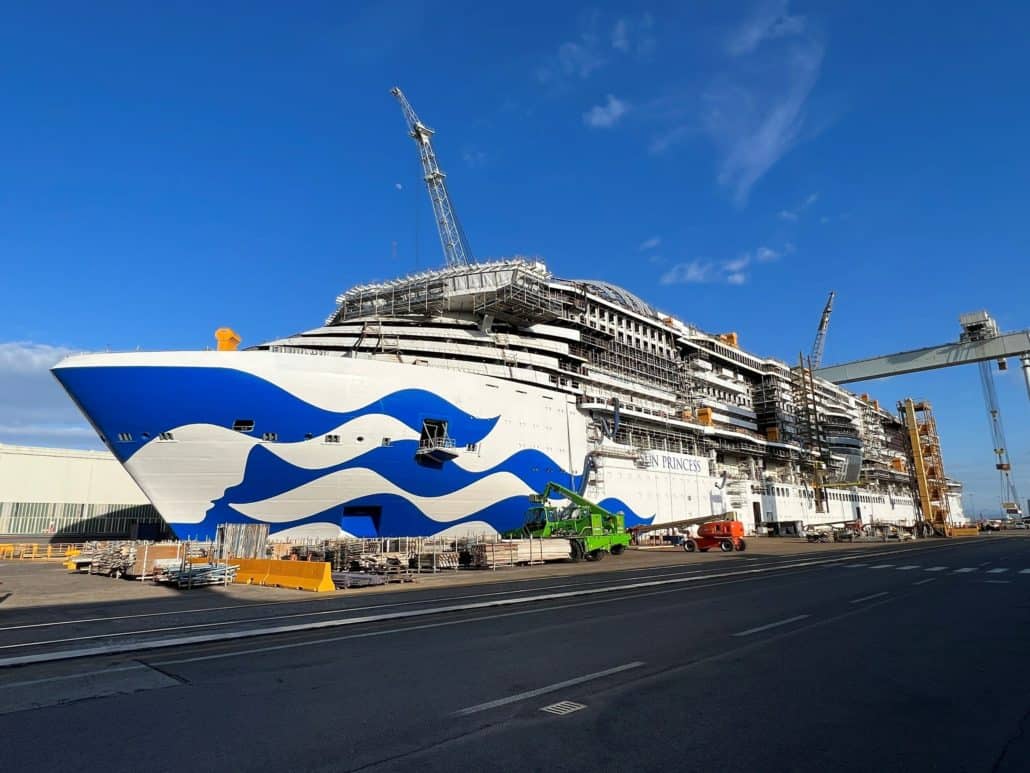 carnival cruise profits sun princess fincantieri shipyard italy