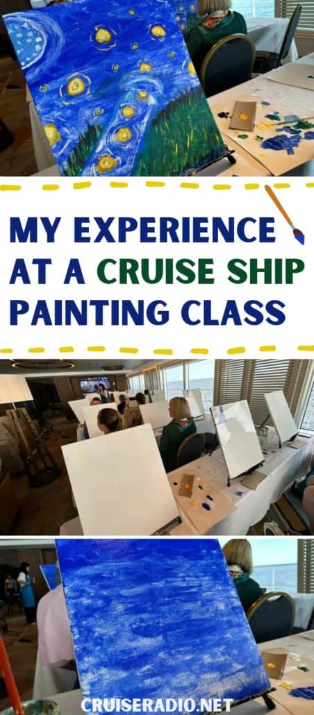 my experience at a cruise ship painting class