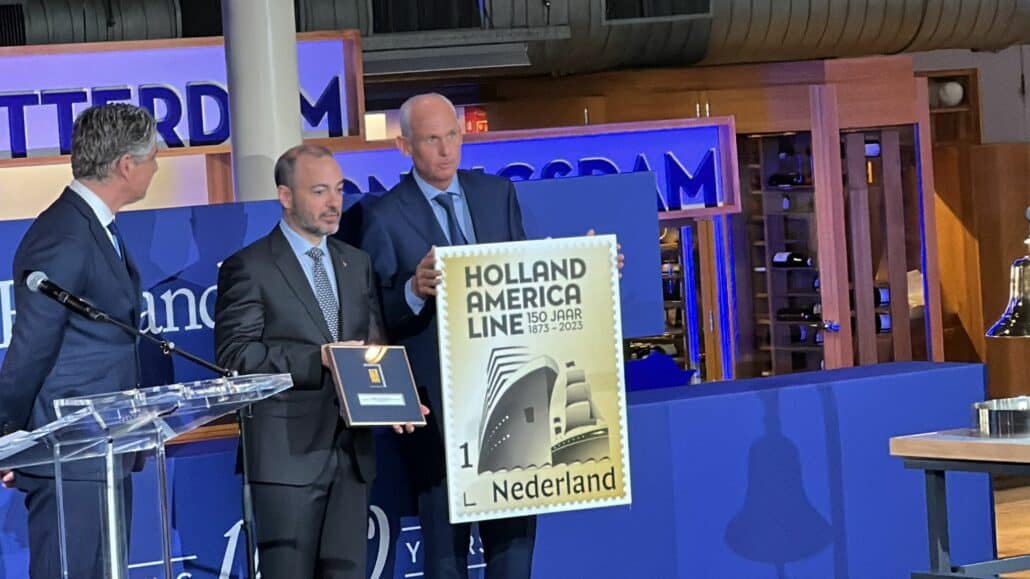 holland america 150th anniversary stamp