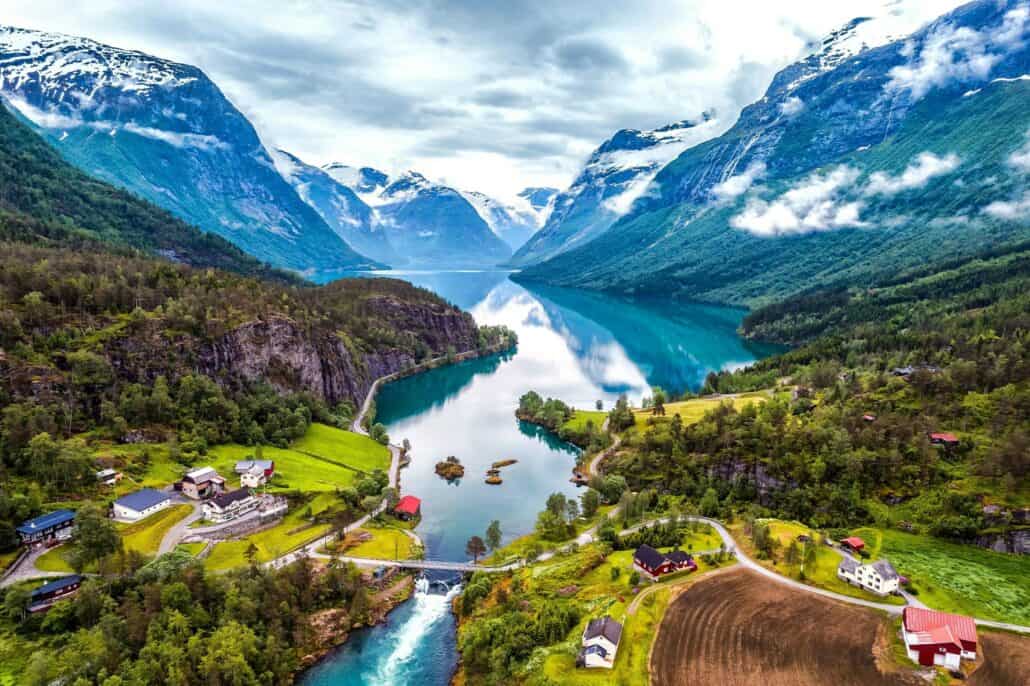 Lovatnet lake norway