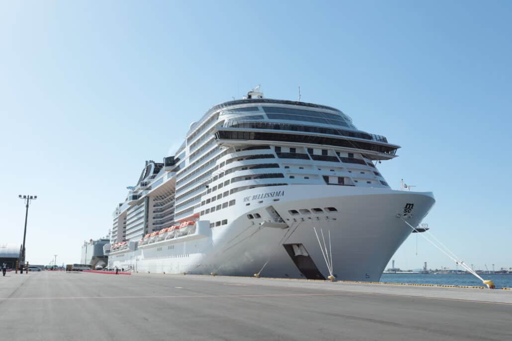 msc bellissima yokohama japan 