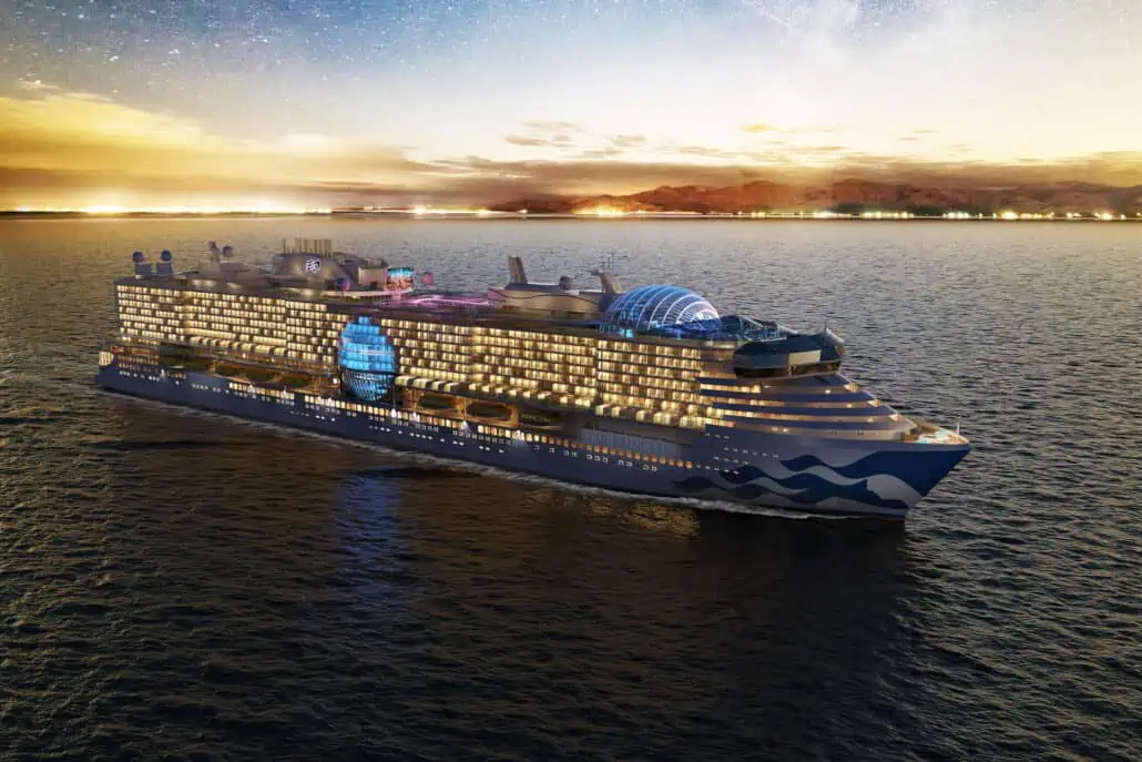 star princess exterior aerial rendering