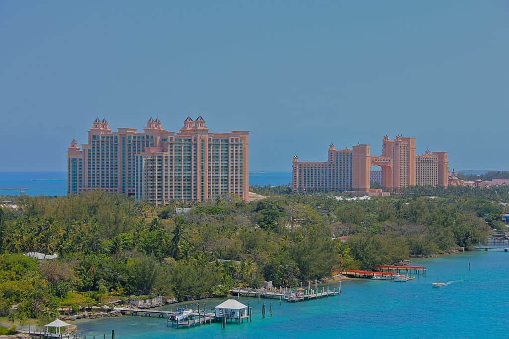 Stunning view of the Atlantis Resort in Nassau, Bahamas