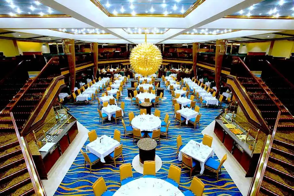 carnival sunrise main dining room