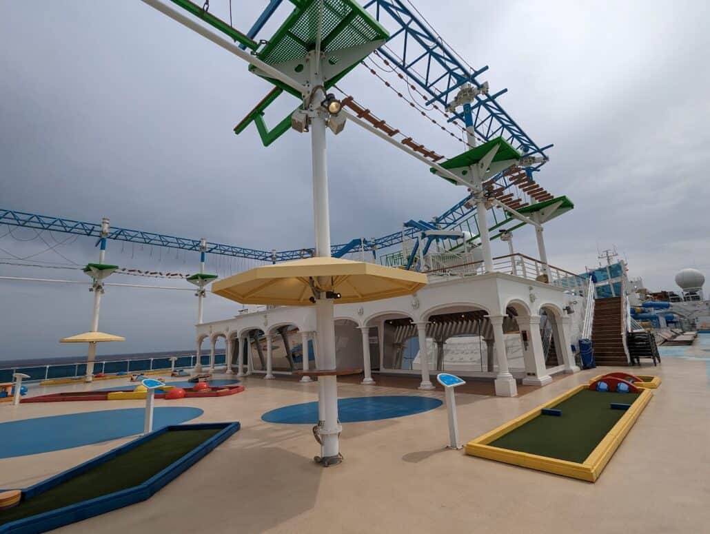 Carnival Venezia's ropes course