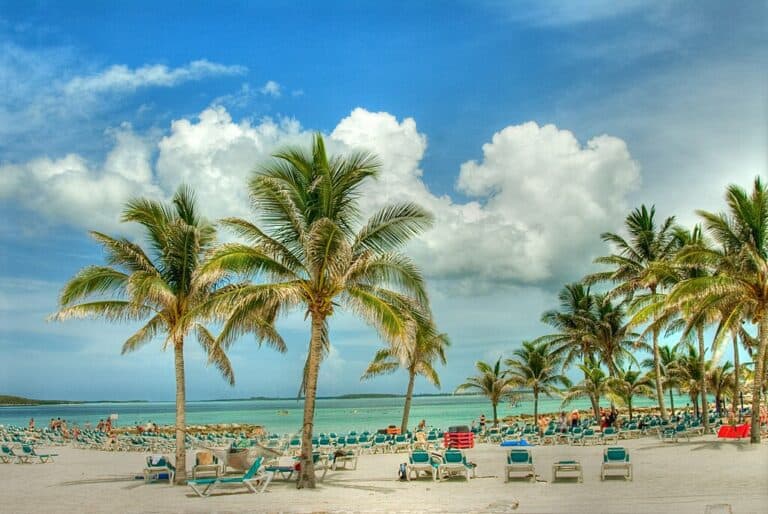 Beaches in Nassau, Bahamas.