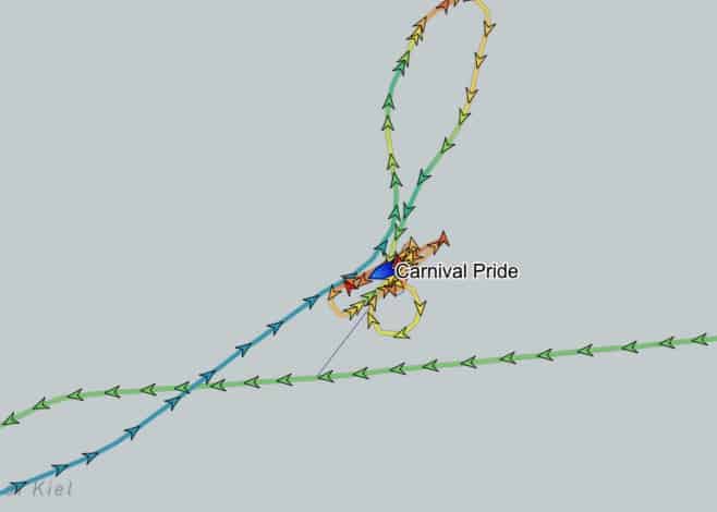 Carnival Pride troubleshooting