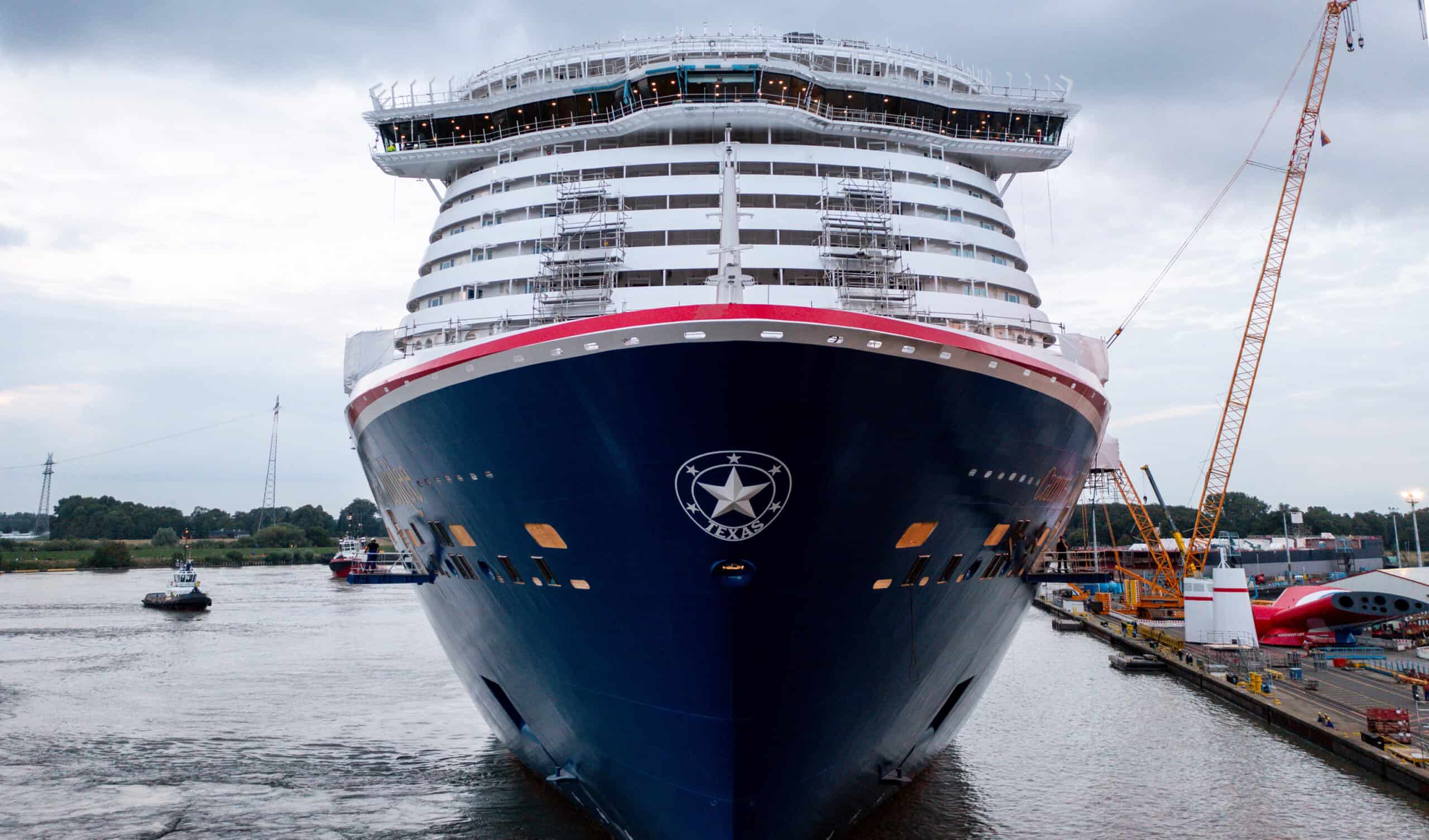 The Texas star on Carnival Jubilees bow is a symbol of Carnivals commitment to the Port of Galveston 1 scaled