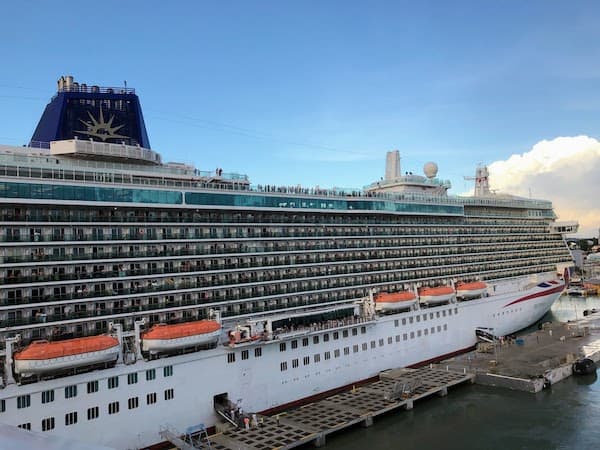 britannia cruise ship storm damage