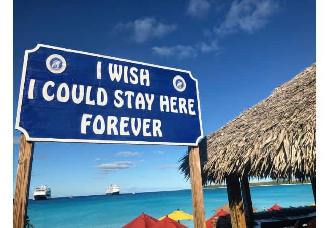 half moon cay sign bahamas