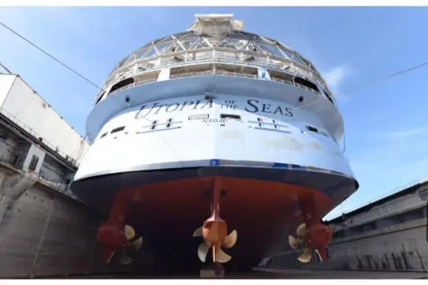 utopia of the seas dry dock