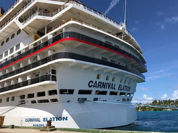 back view of Carnival Elation