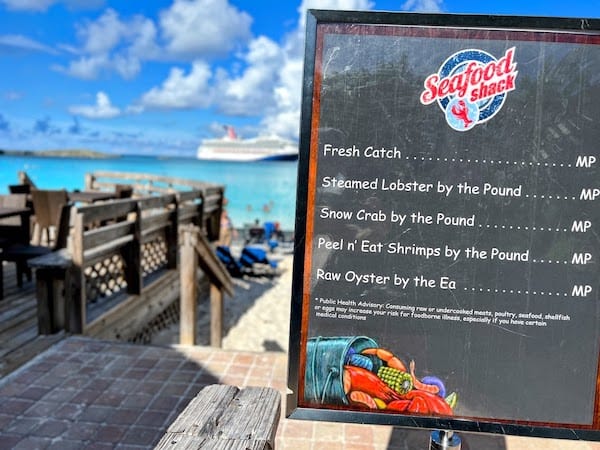 Seafood Shack at Half Moon Cay