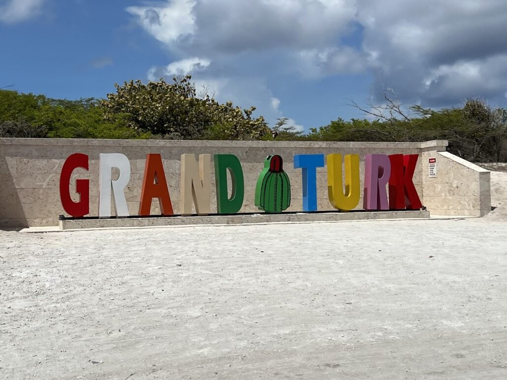 Grand Turk tourist sign