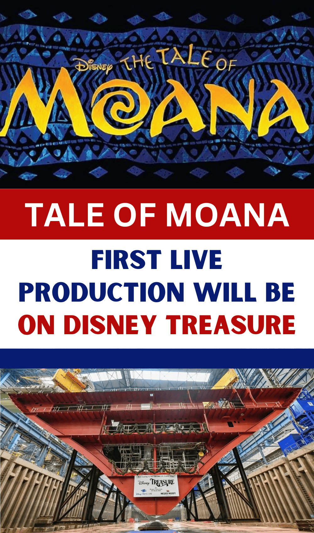 Tale of Moana: First Live Production Will Be on Disney Treasure