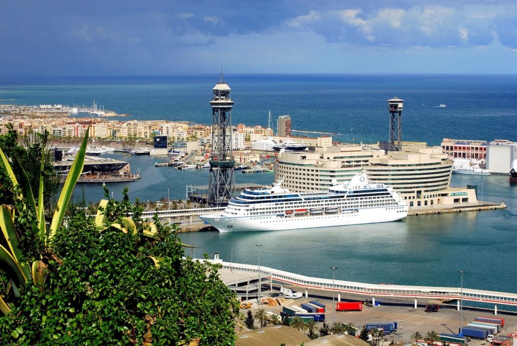 Barcelona and port Port Vell