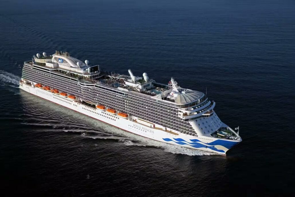 Royal princess aerial view