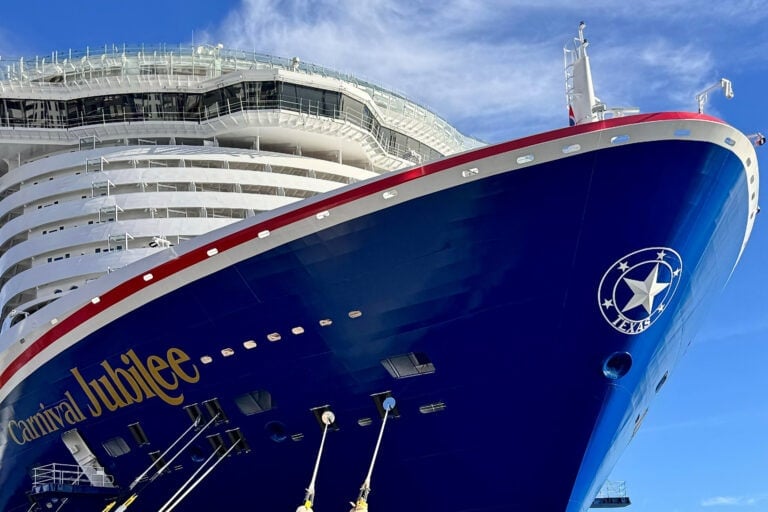 Carnival Jubilee wears Texas star on its bow