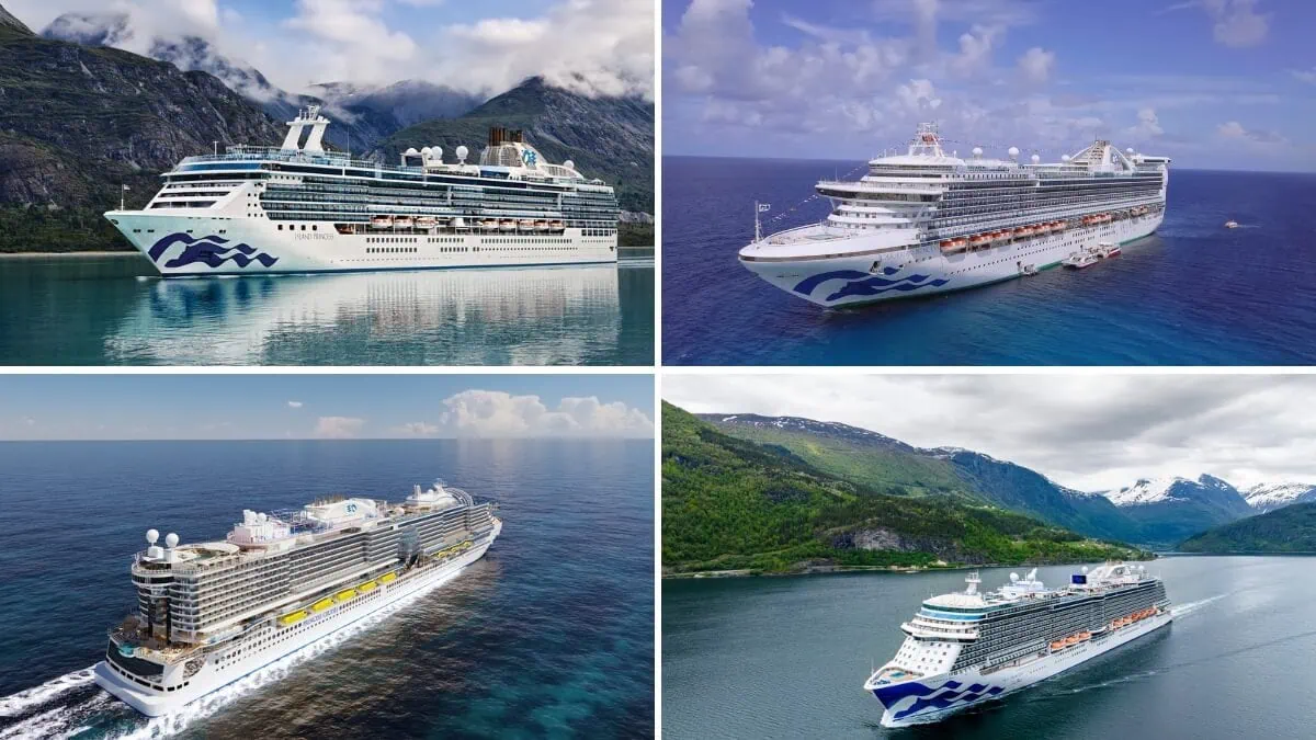 Princess Cruises Ships By Age: Newest to Oldest