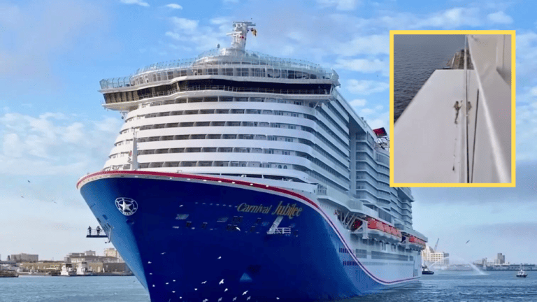 A picture of the Carnival Jubilee cruise ship.