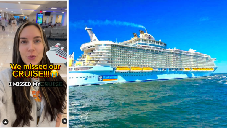 Oasis of the Seas Girl misses ship