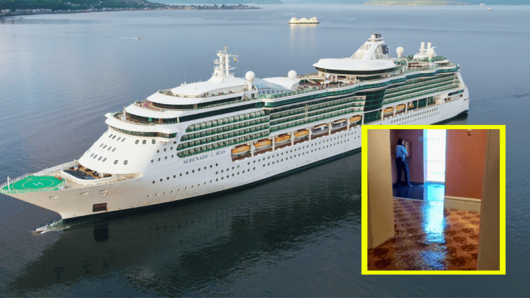 Serenade of the Seas flooding captured on TikTok