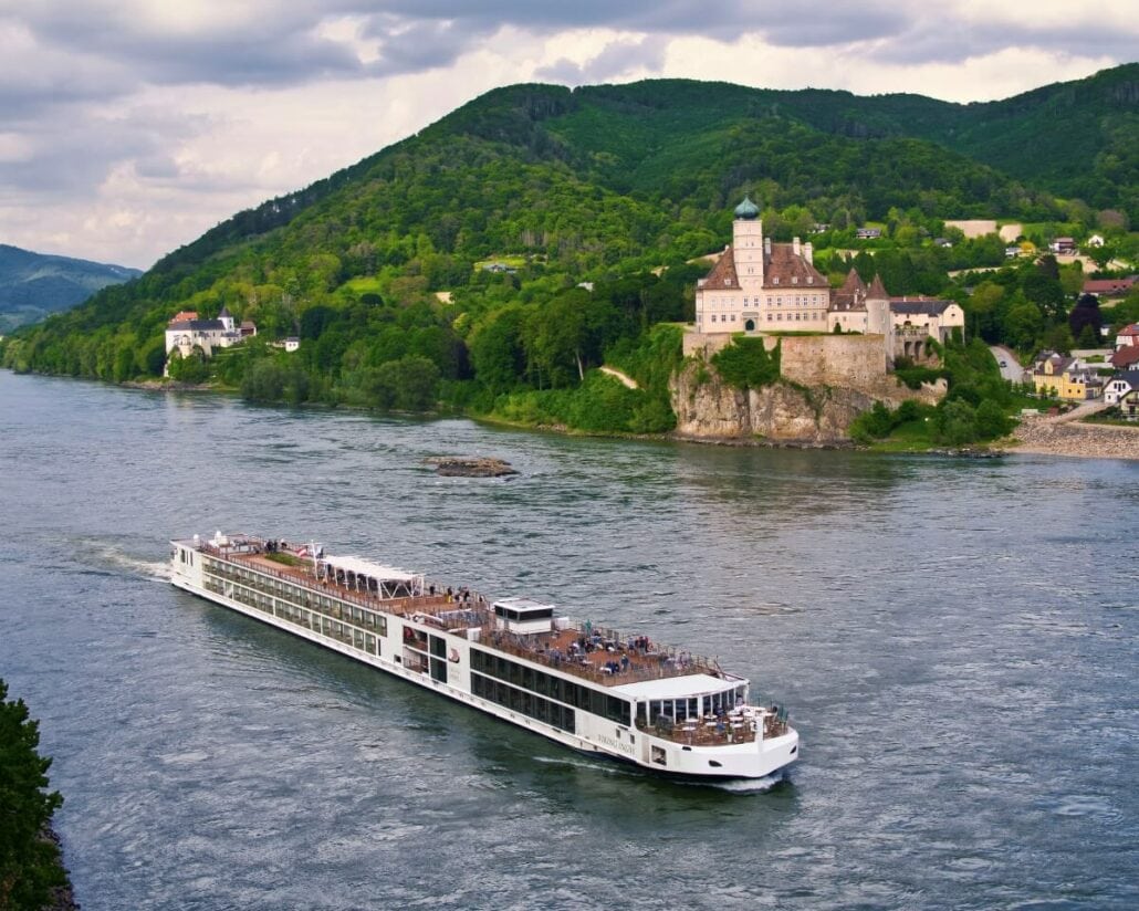 Viking Longship on the Danube River