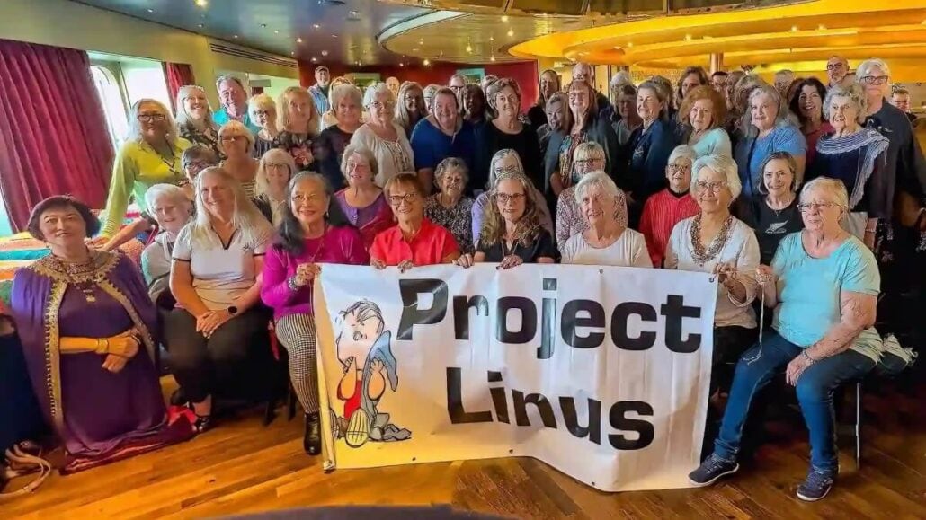 Project Linus knitted blankets