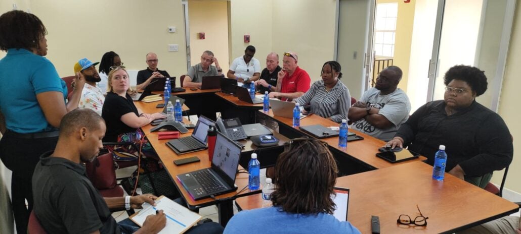 Turks and Caicos government Islands (TCIG) disaster management team and UK Air Accidents Investigation Branch (AAIB) meets with SpaceX Representatives
