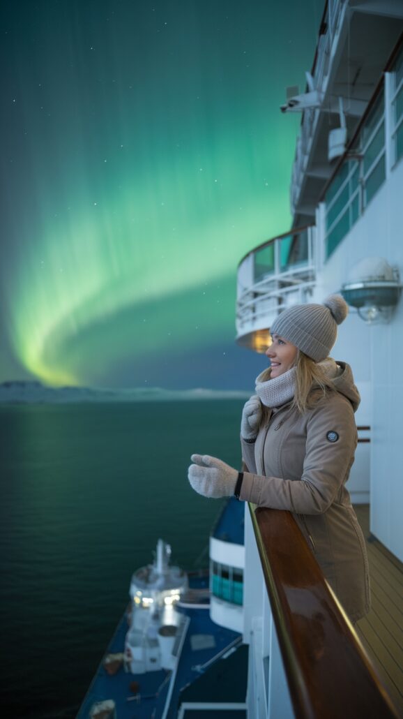 winter hats northern lights