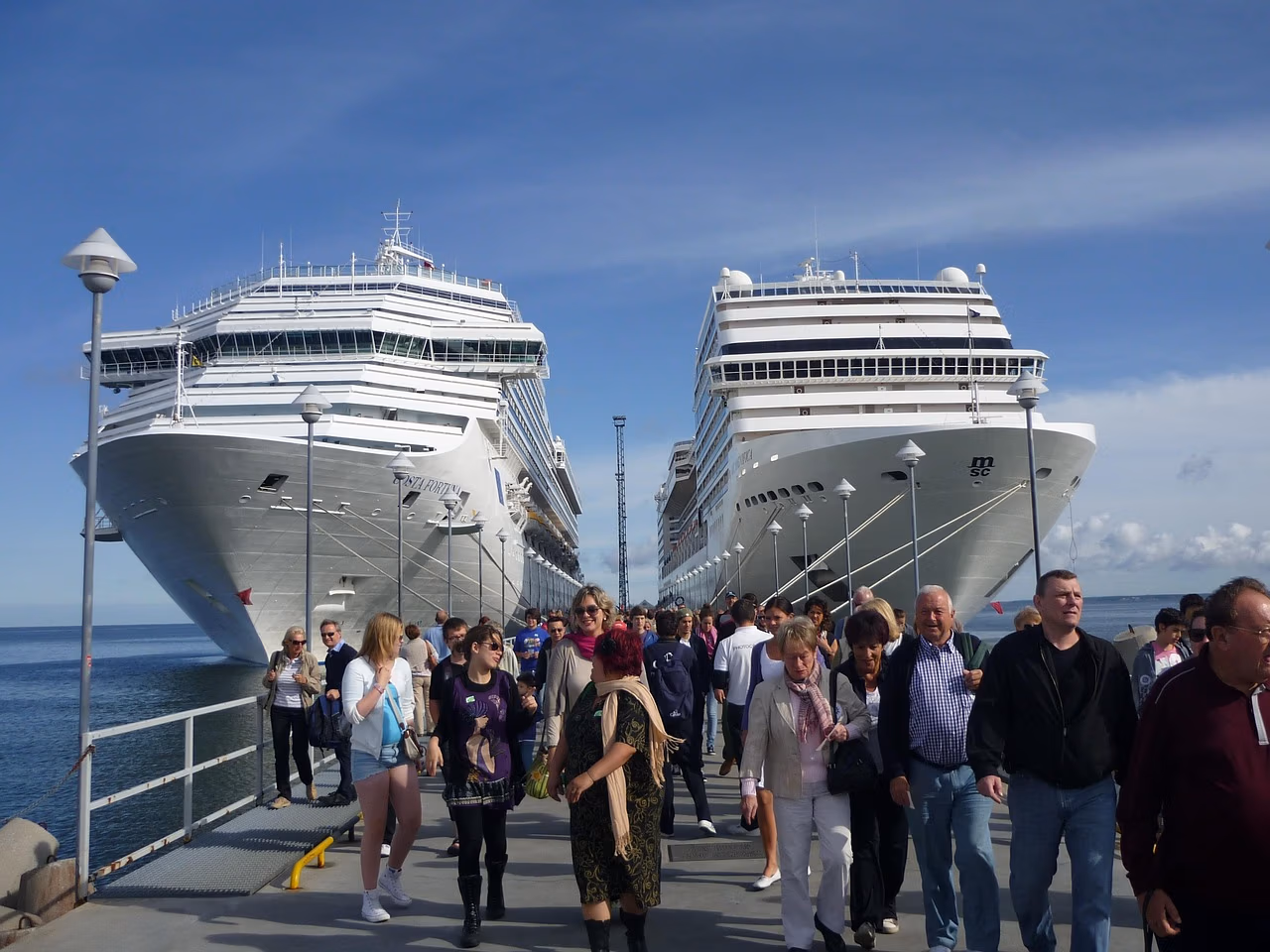cruise ships in the Caribbean