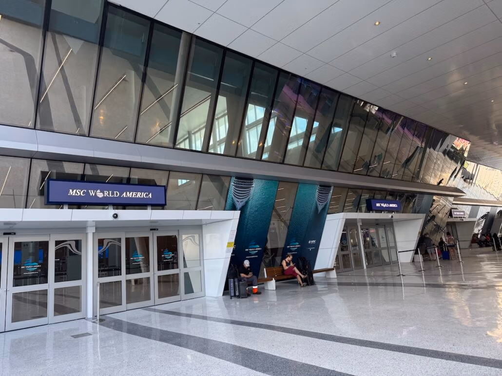 MSC MIAMI CRUISE TERMINAL ENTRY